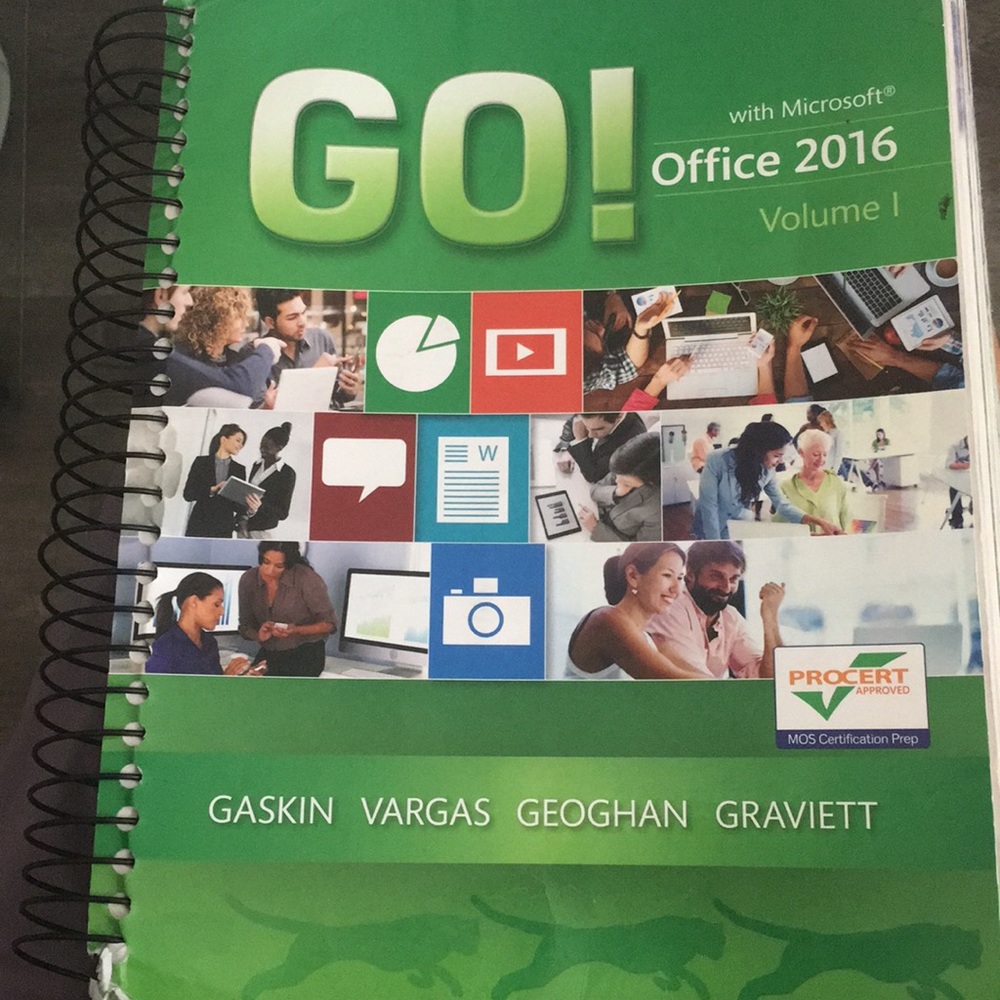 Textbook: Go! Office 2016
